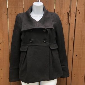 OLD NAVY Buttoned Black Peacoat